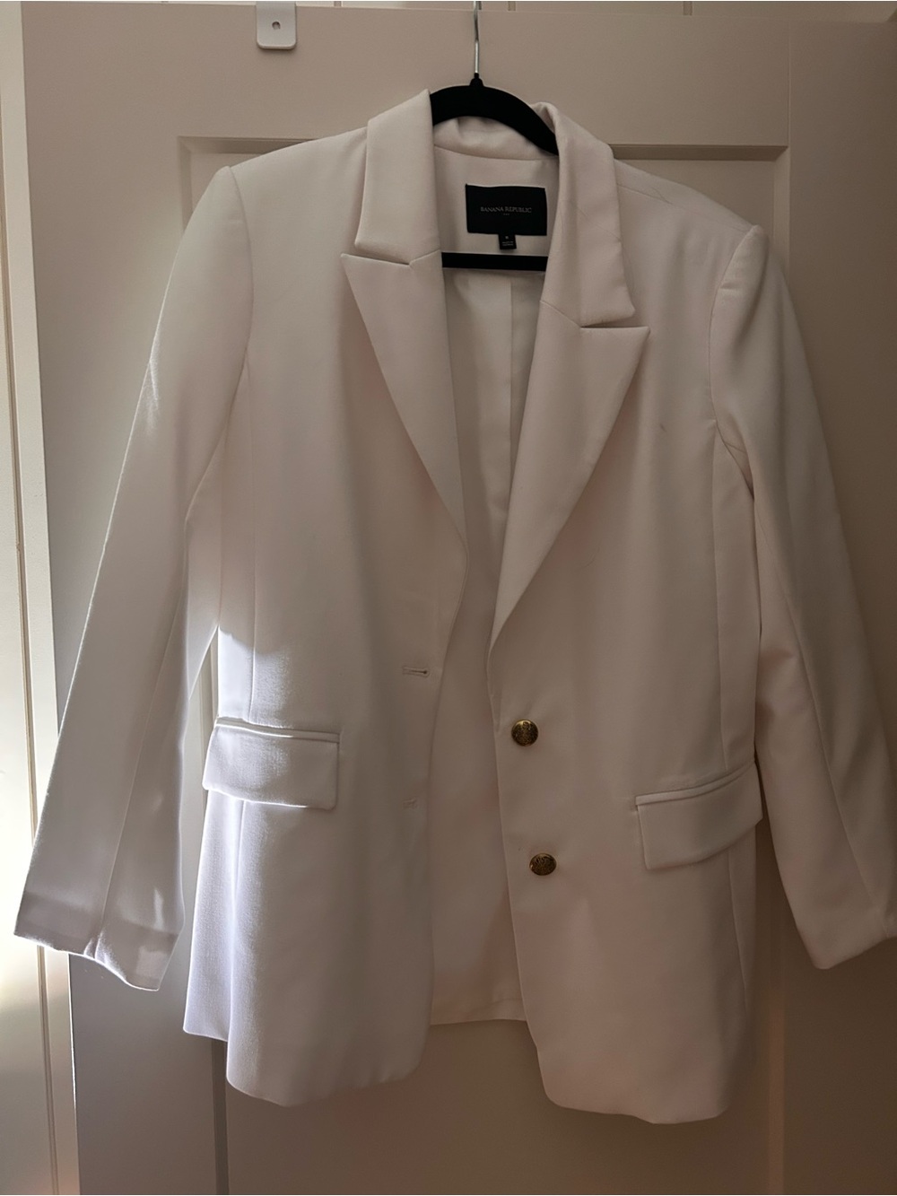 Banana Republic White Tailored Blazer